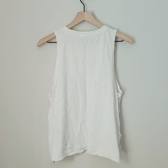 Aerie Graphic White Tank Size Medium - Picture 6 of 7